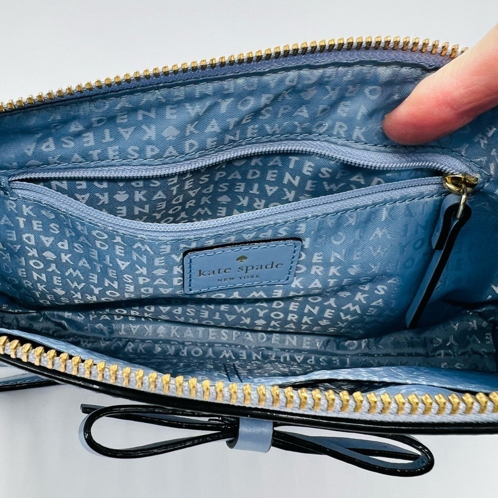 KATE SPADE DECLAN SAWYER STREET CROSSBODY BAG CLOUD COVER BLUE NWT - Picture 4 of 13